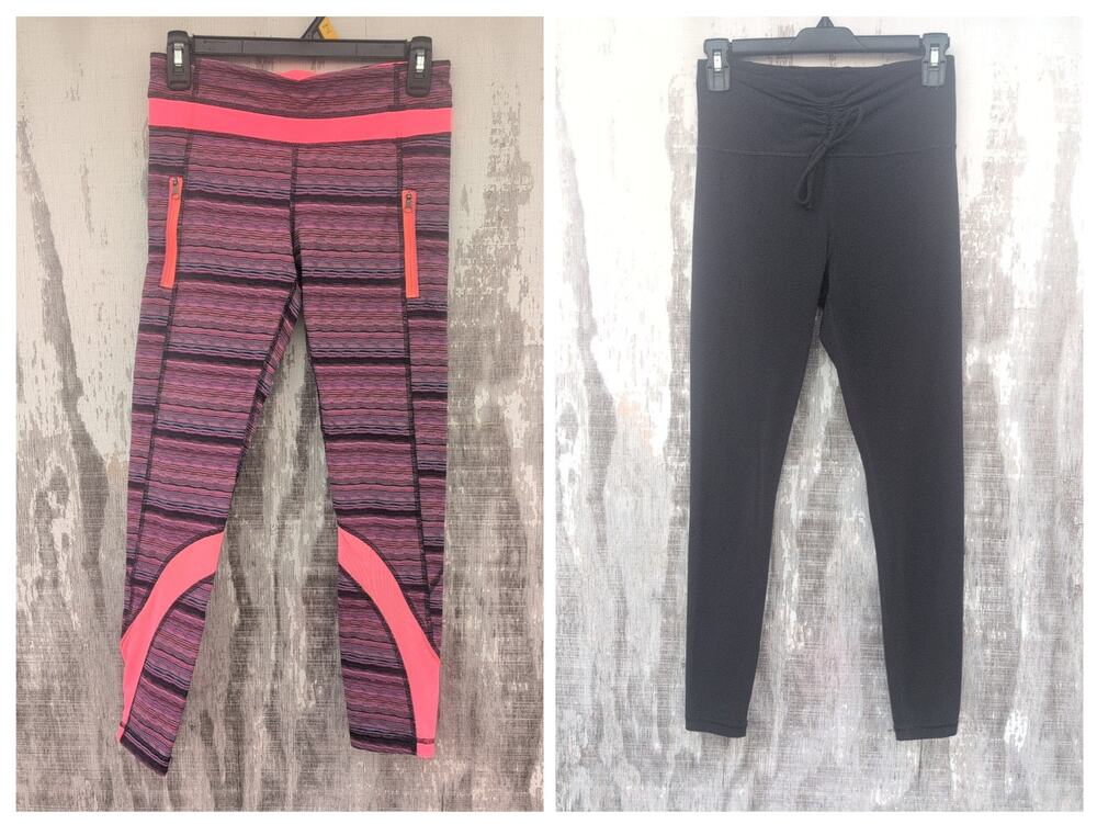 Lululemon Inspire Tight II / Athleta Elation Cinch Bundle (2) Leggings Sz S / 6